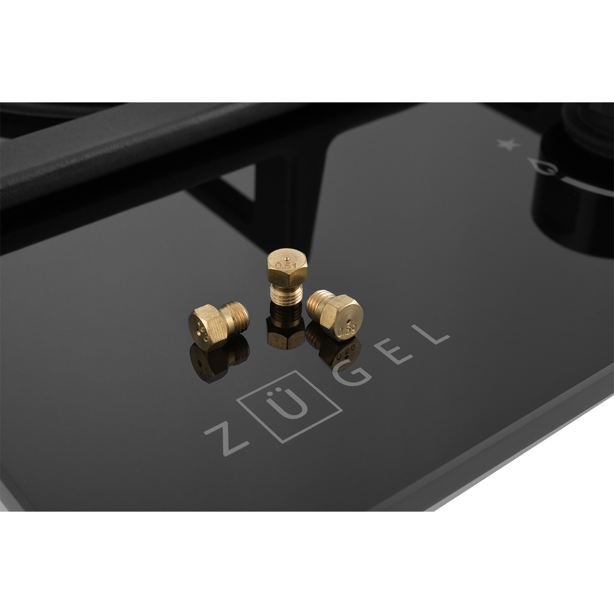 Встраиваемая газовая варочная панель ZUGEL ZGH453B, черная