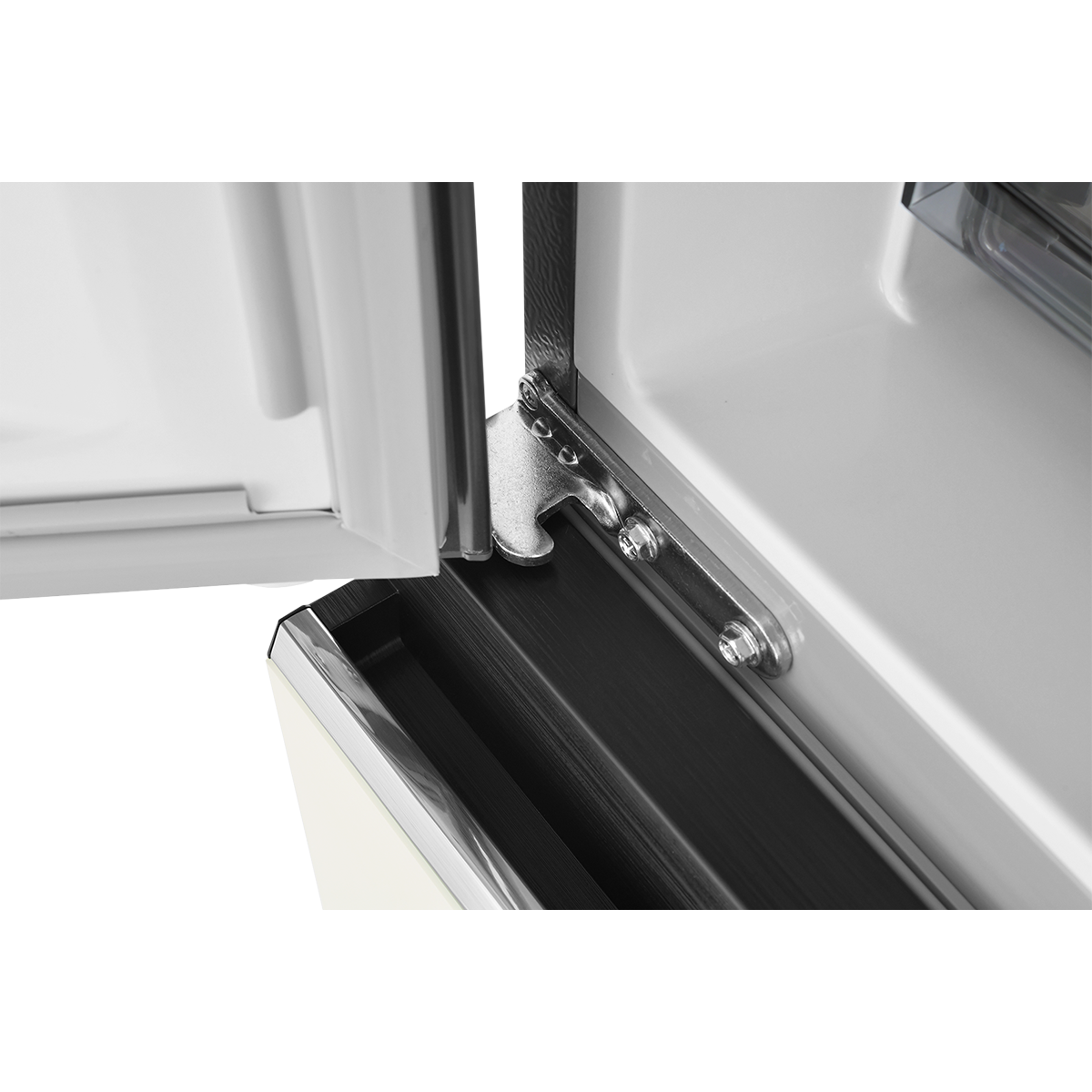 Холодильник Cross Door ZUGEL ZRCD430C, бежевое стекло