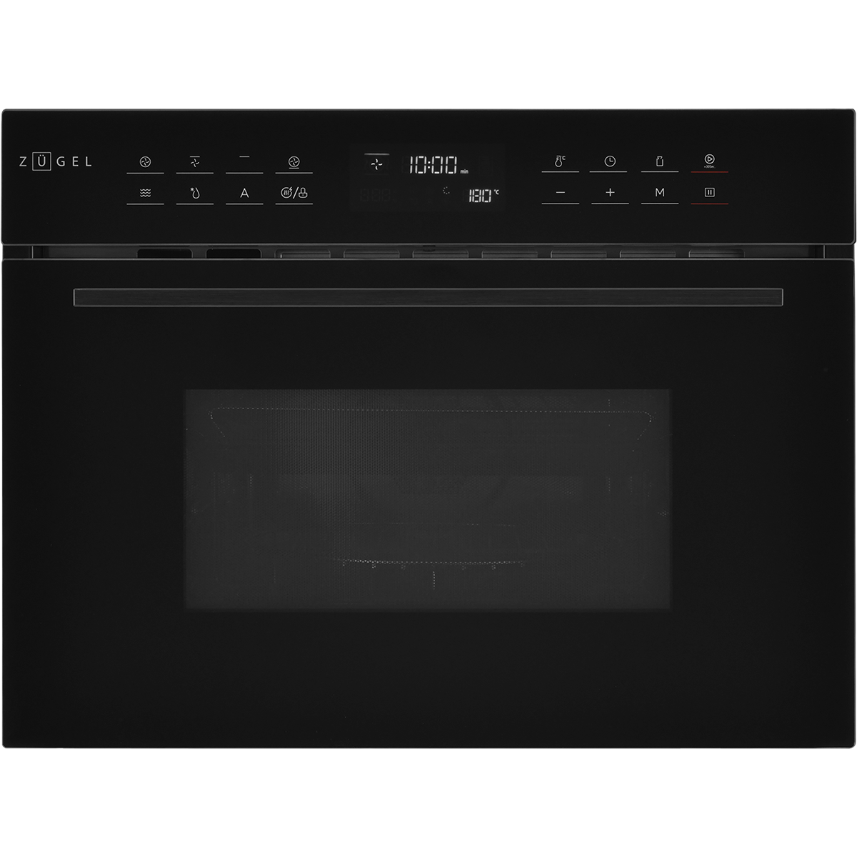 картинка Встраиваемый компактный духовой шкаф с СВЧ ZUGEL ZOE610B, черный
