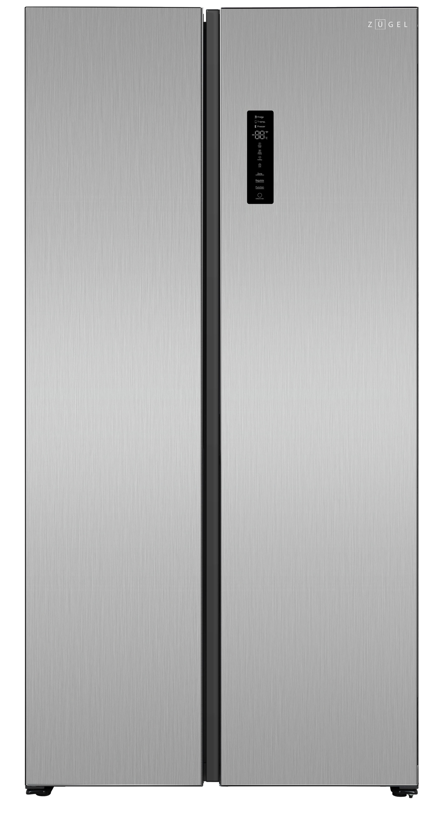 картинка Холодильник полувстраиваемый ZUGEL ZRSSI540X, нерж. сталь