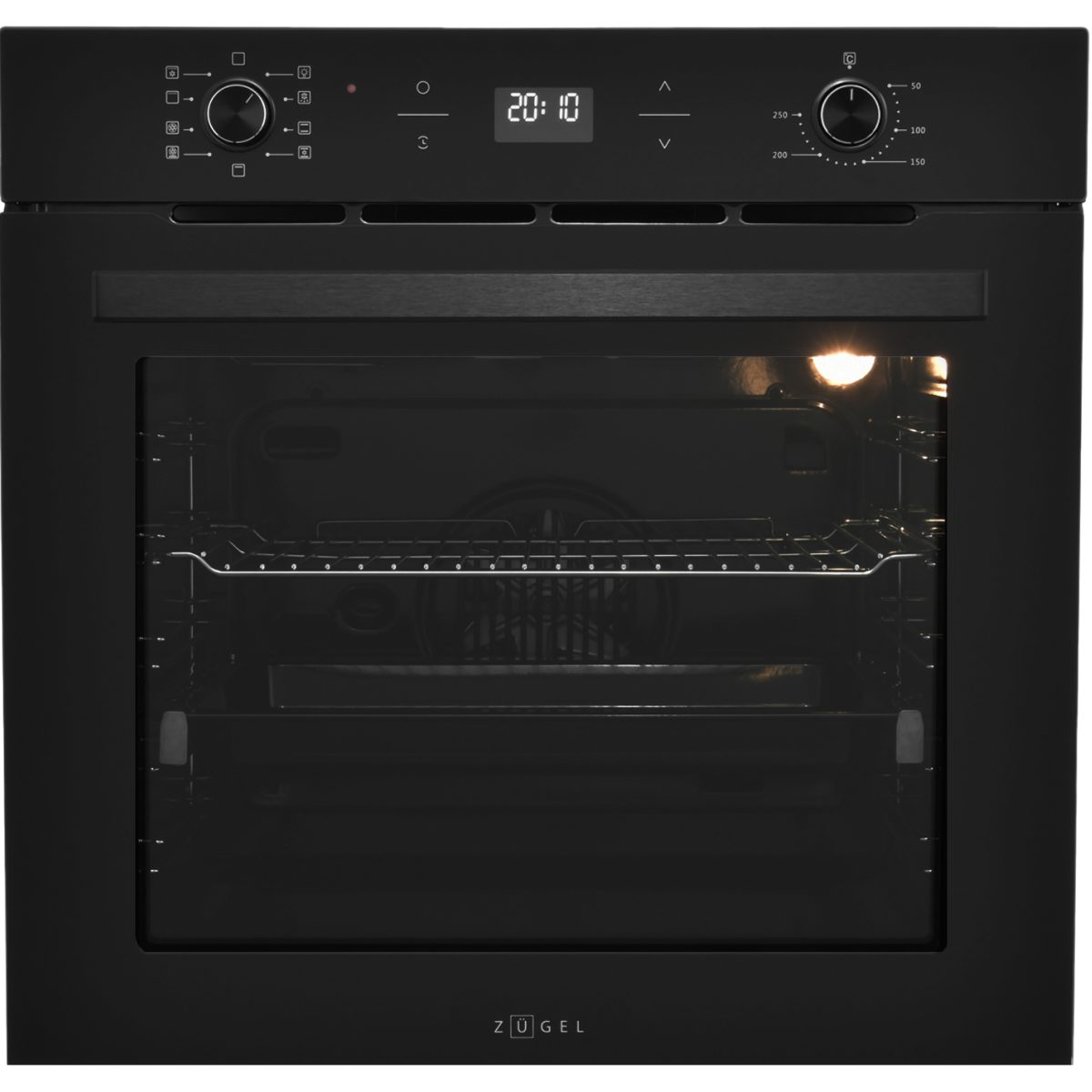 картинка Встраиваемый электрический духовой шкаф ZUGEL ZOE602B, черный