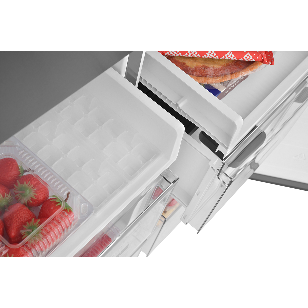 картинка Холодильник полувстраиваемый ZUGEL ZRCDI456XB, чёрная сталь