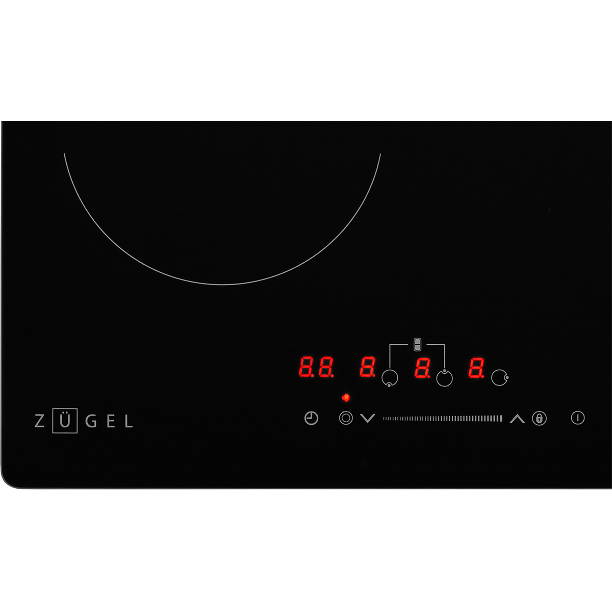 картинка Варочная панель стеклокерамическая ZUGEL ZEH451C, черная