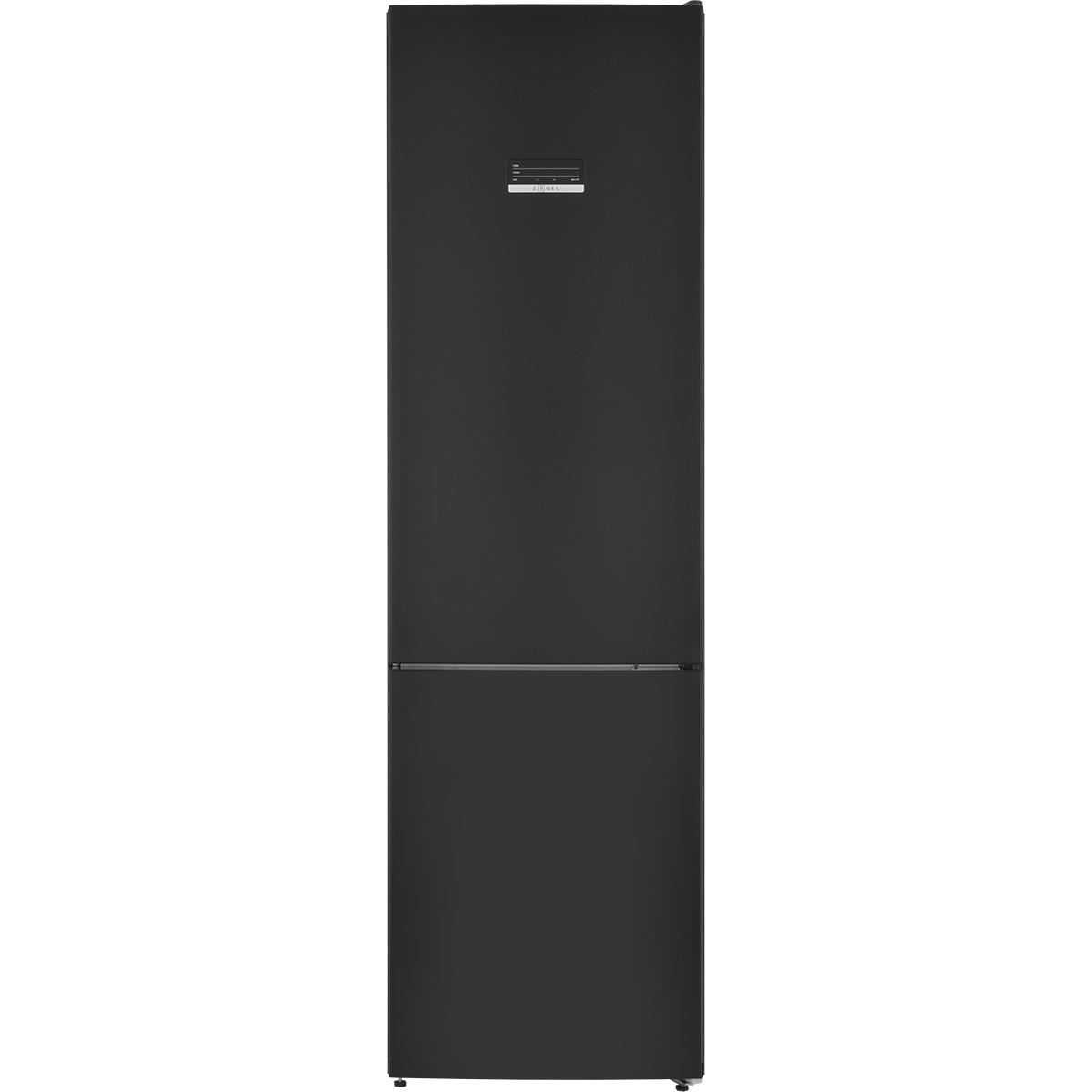 картинка Холодильник комбинированный ZUGEL ZRFB2BNFL, черный металл