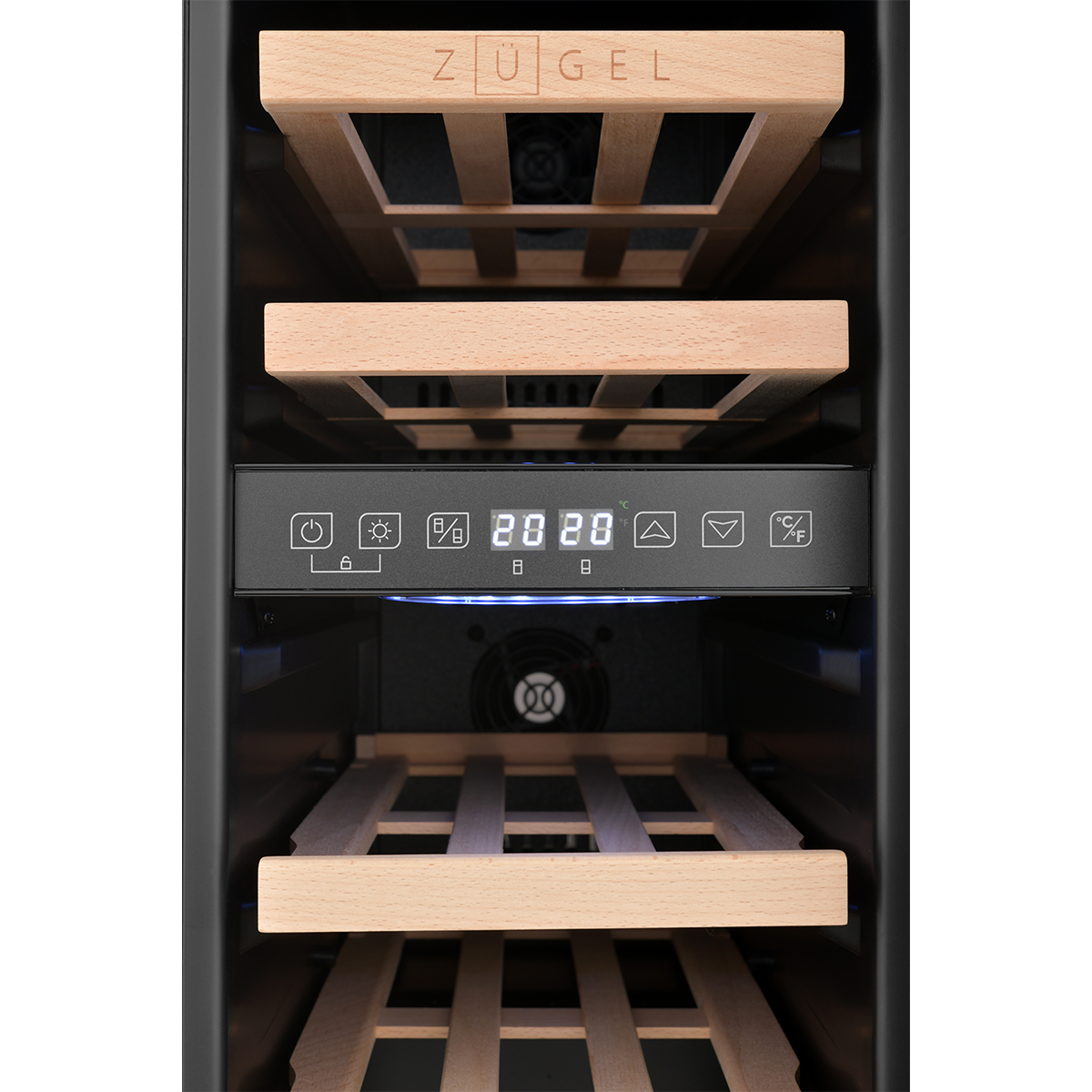 картинка Встраиваемый винный шкаф ZUGEL ZCWI170DB, Dual Zone