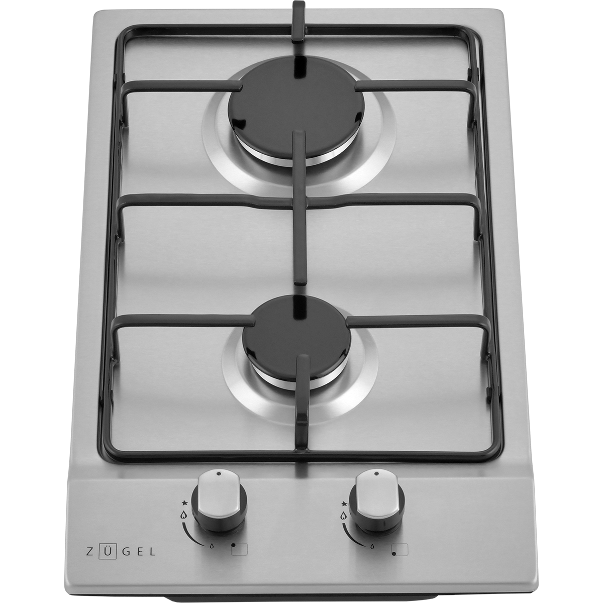 картинка Встраиваемая газовая варочная панель ZUGEL ZGH293X, нерж. сталь