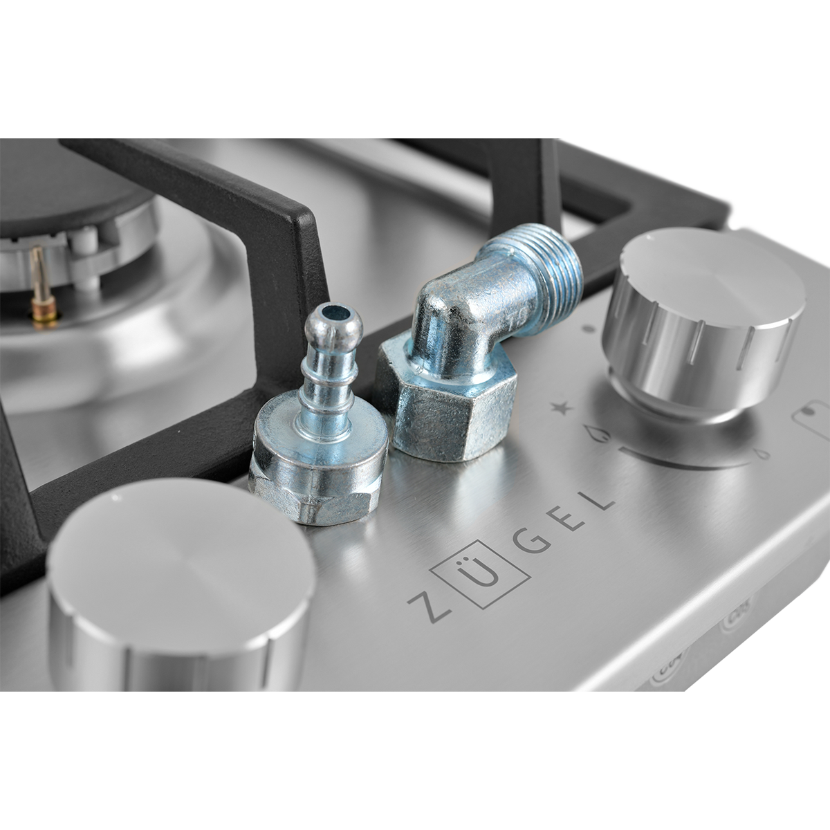 картинка Встраиваемая газовая варочная панель ZUGEL ZGH292X, нерж. сталь