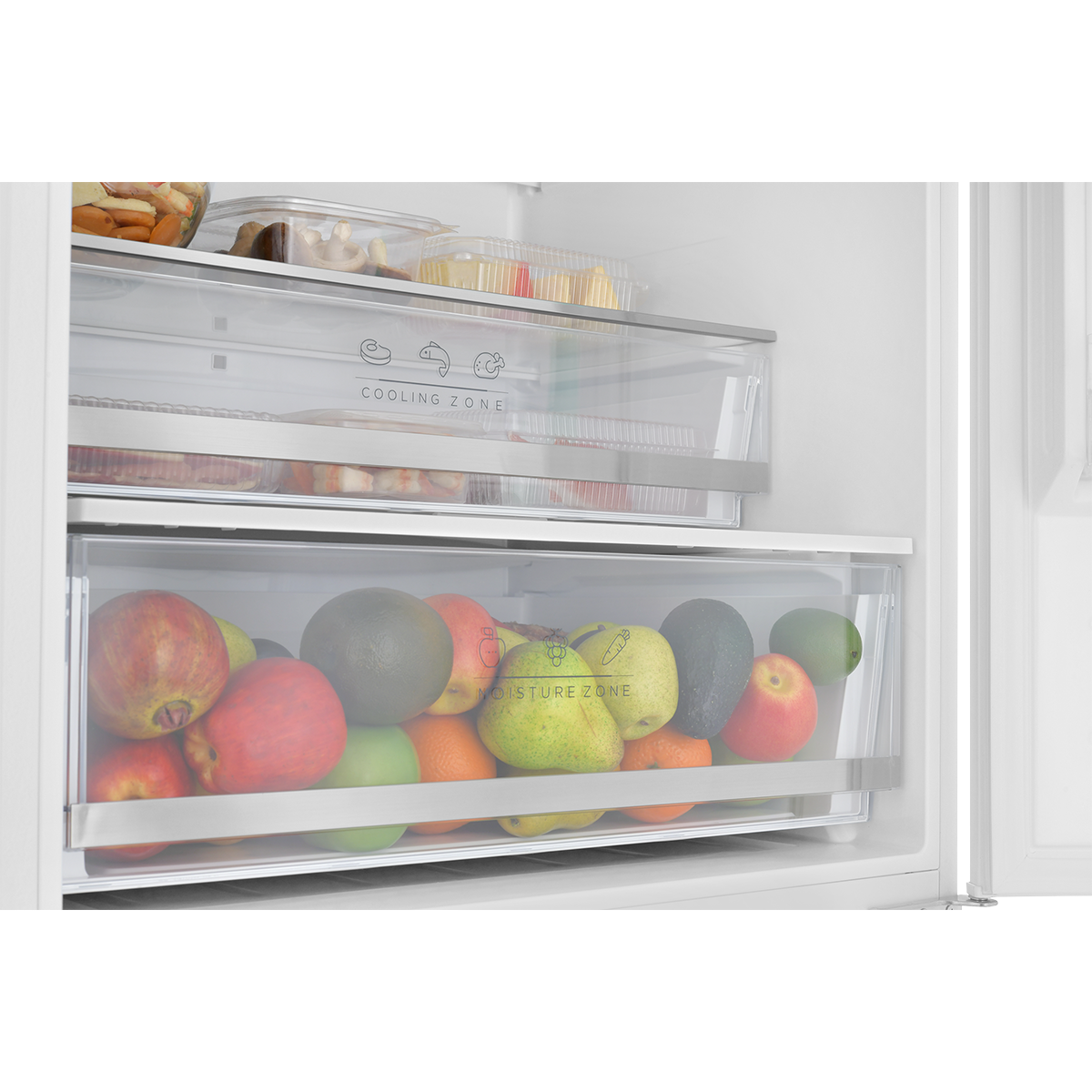 картинка Встраиваемый двухкамерный холодильник ZUGEL ZRI2003FNF (Full No Frost, Inverter)