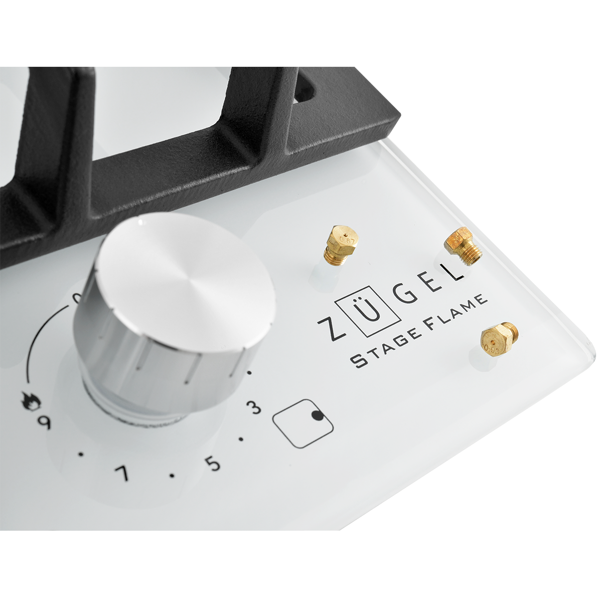 картинка Встраиваемая газовая варочная панель ZUGEL ZGH450W, белая