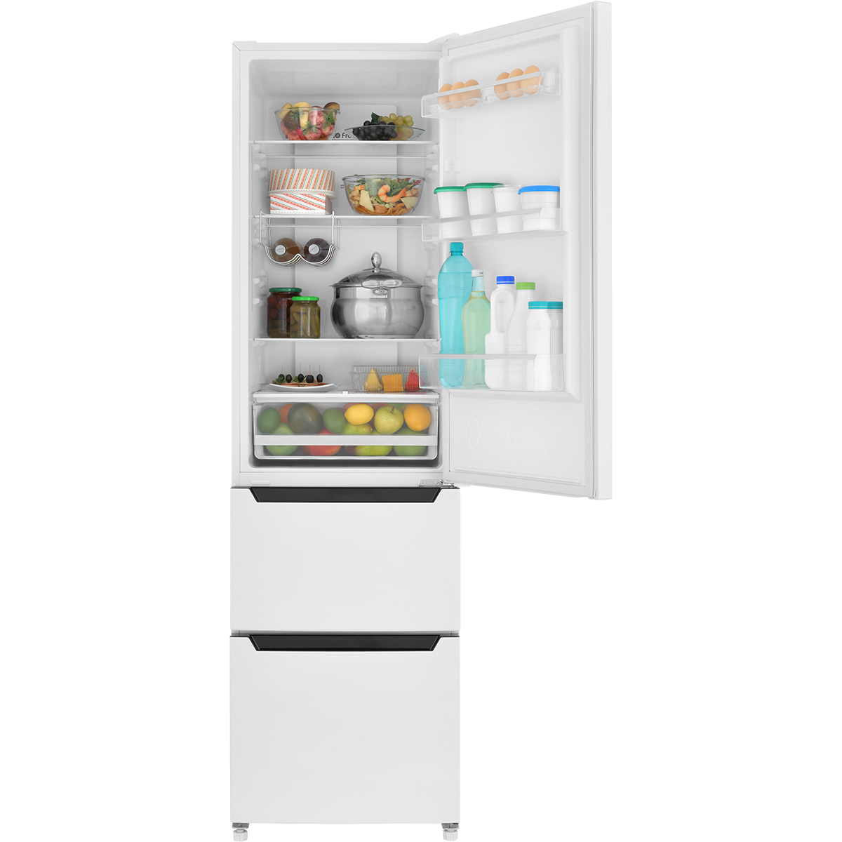 картинка Холодильник Italian Door ZUGEL ZRFD200W, белый металл