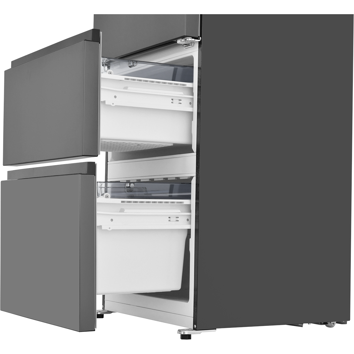 Холодильник Italian Door ZUGEL ZRFD362B, черная сталь