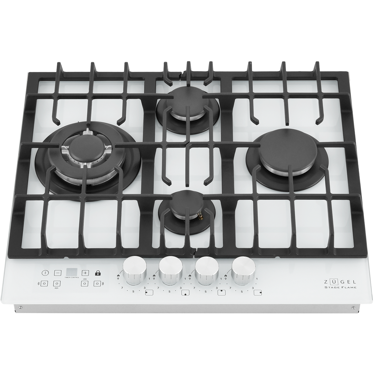 картинка Встраиваемая газовая варочная панель ZUGEL ZGH600W, белая