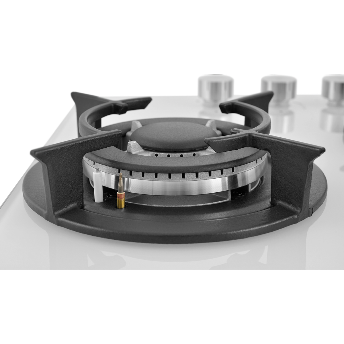 картинка Встраиваемая газовая варочная панель ZUGEL ZGH452W, белая