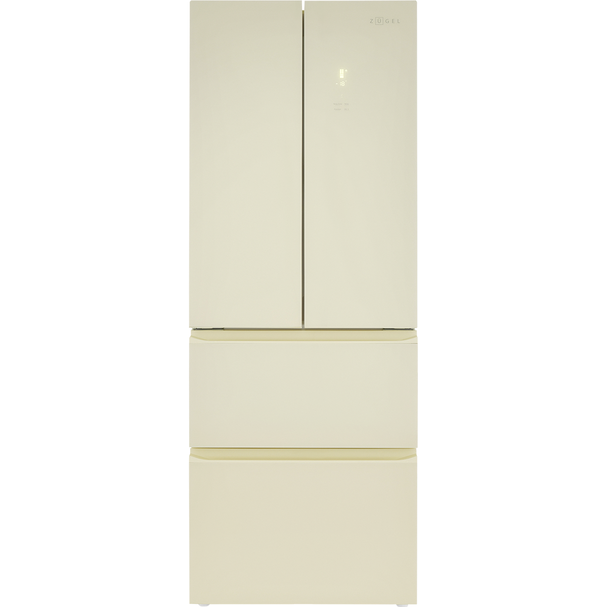 картинка Холодильник French Door ZUGEL ZRFD361C, бежевое стекло