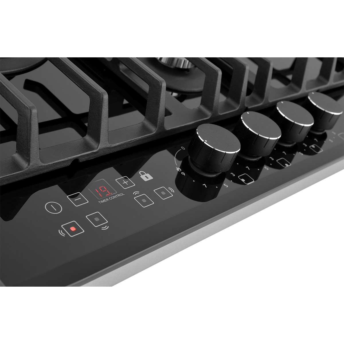 картинка Встраиваемая газовая варочная панель ZUGEL ZGH600X, черная