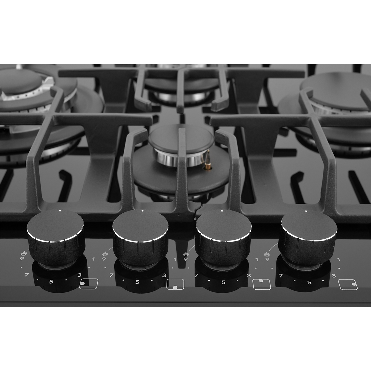 картинка Встраиваемая газовая варочная панель ZUGEL ZGH600X, черная