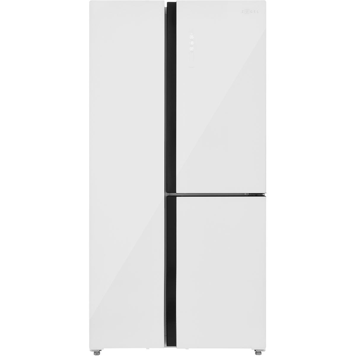 картинка Холодильник T-Door ZUGEL ZRTD459GW, белое стекло