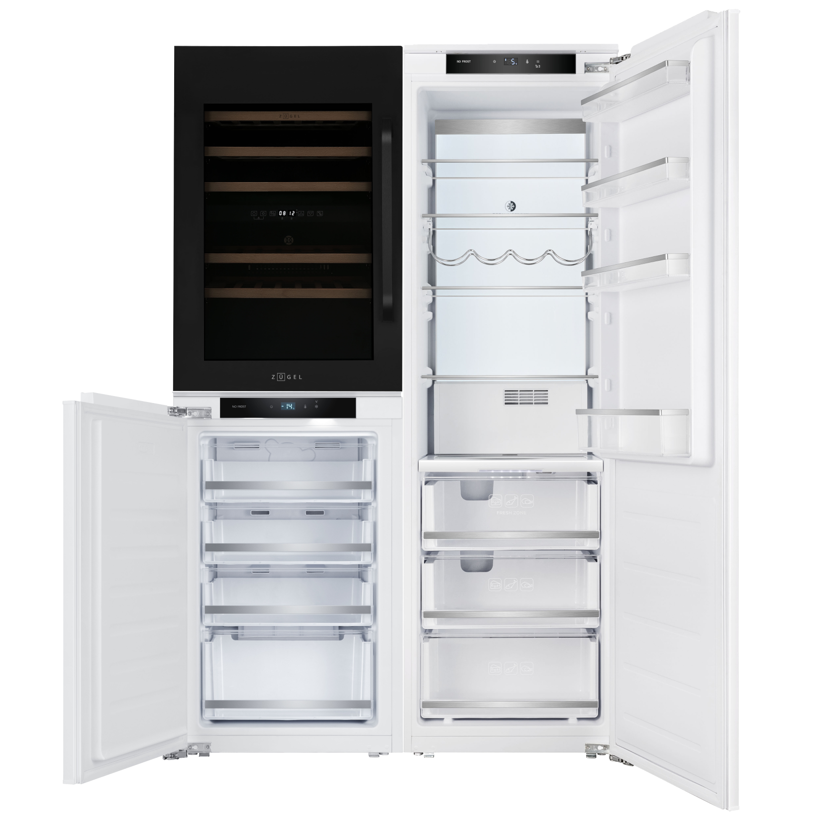 Встраиваемый холодильник Side-by-Side ZRISS508FNF (Full No Frost, Inverter)